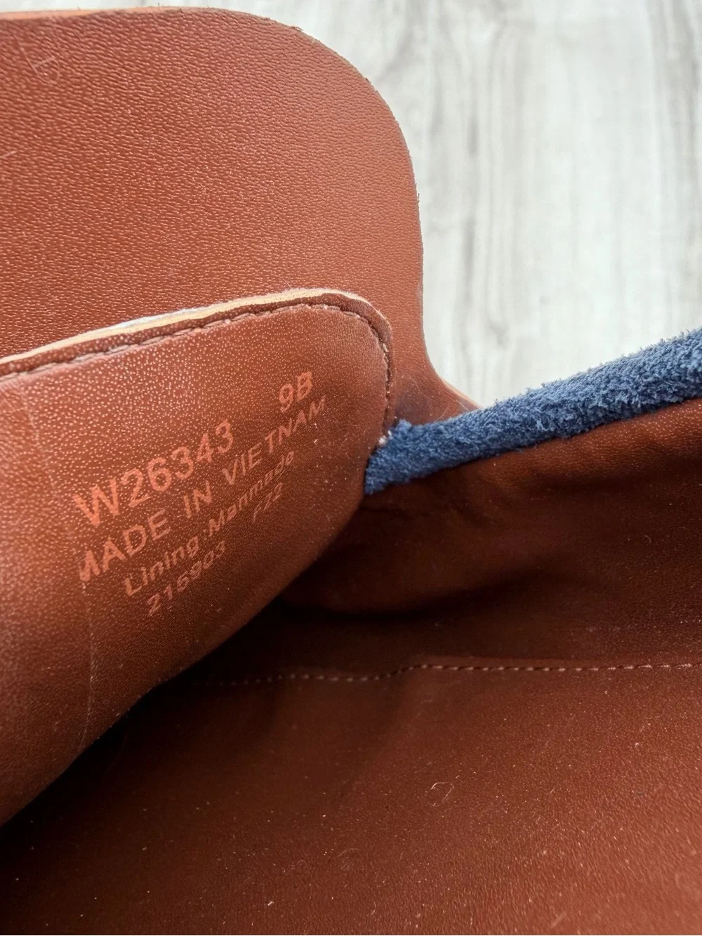 Cole Haan Blue Suede, White Leather & Brown Penny Loafers